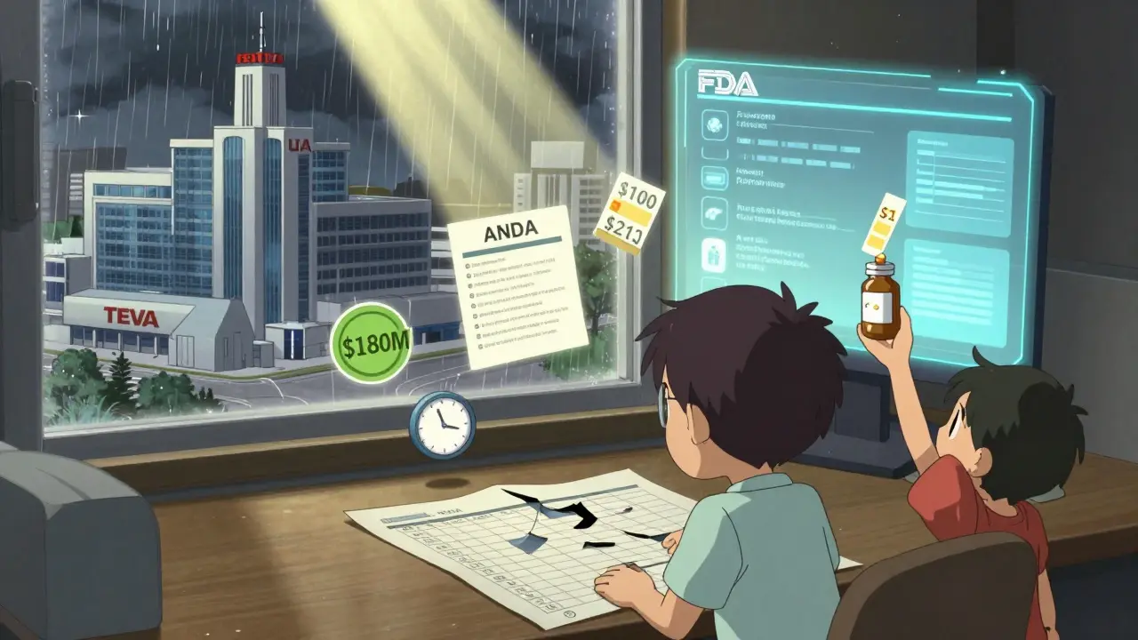 Small drug company owner facing financial ruin while giant corporations build domestic facilities.