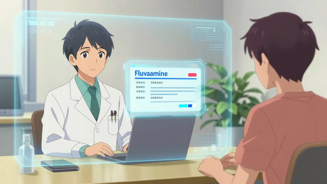 Split-screen anime depiction of a virtual doctor consultation and digital prescription